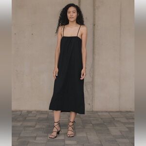 Ozma of California Marta Silk Dress Black M